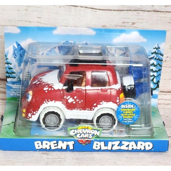Chevron Cars Brent Blizzard Vintage Collectible Toy: Snowboard & Boots, Roof Rac - Picture 1 of 16